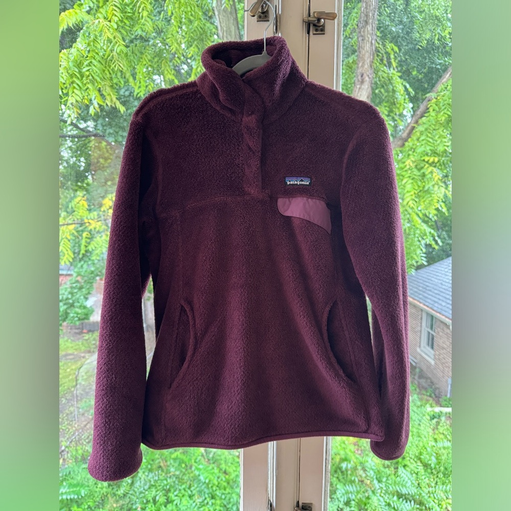 Patagonia Re-Tool Snap T Women's Fleece Pullover in Deep Plum
